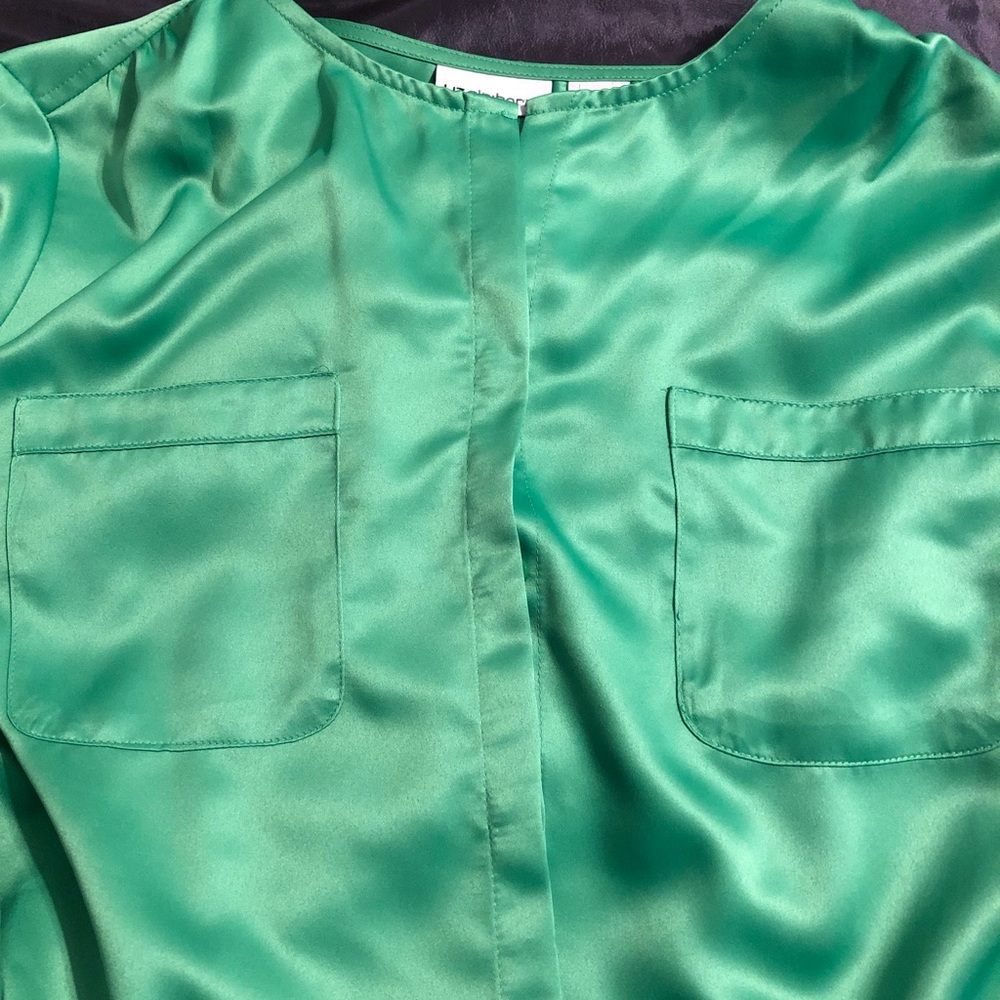 Lime green blouse